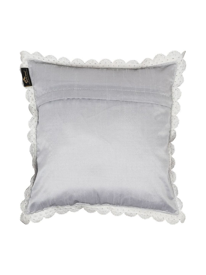 HOSTA HOMES Grey Set of 2 Velvet Square Cushion Covers