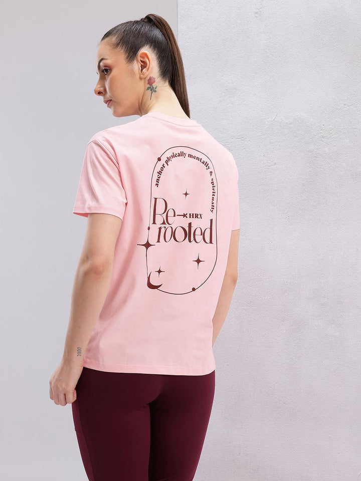 HRX by Hrithik Roshan Printed Pure Cotton Yoga T-shirt