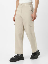 Urbano Fashion Men Loose Baggy Fit Solid Cargo Cotton Pant with 6 Pockets Non-Stretchable