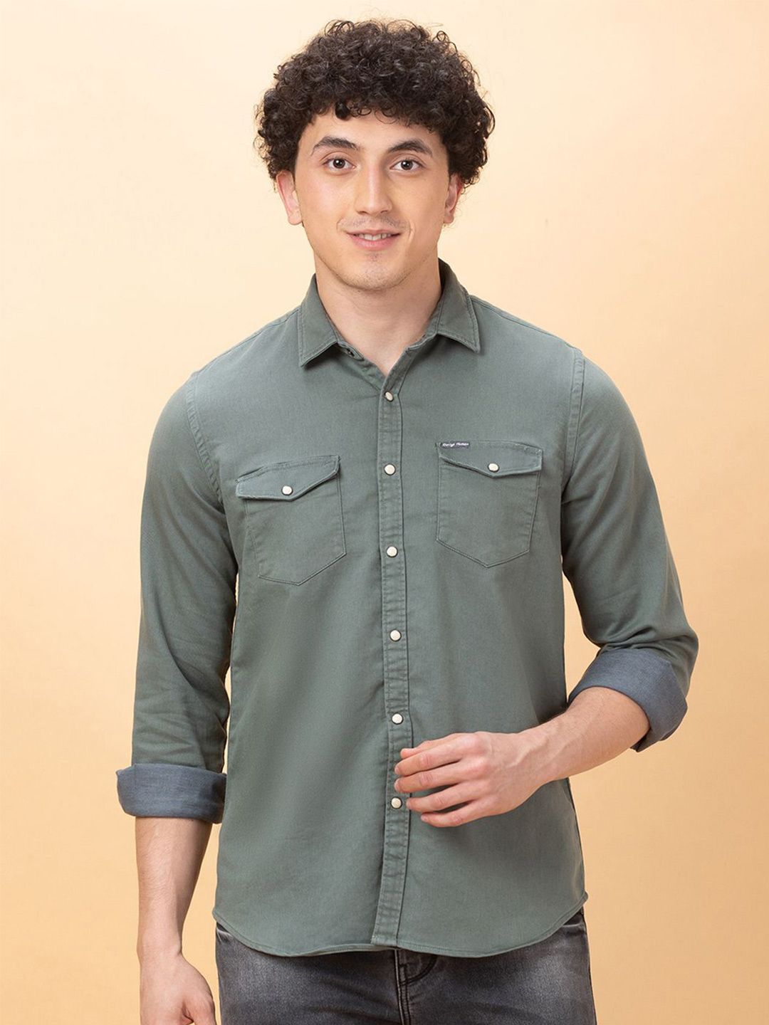 Being Human Men Slim Fit Opaque Casual Shirt