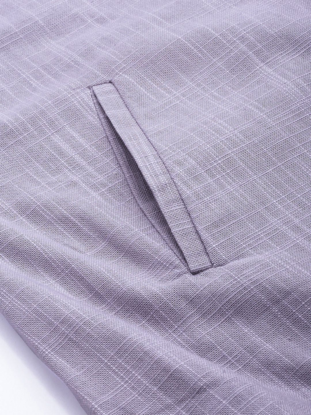 House of Pataudi Men Pure Cotton Self-designed Single-Breasted Jashn Blazer