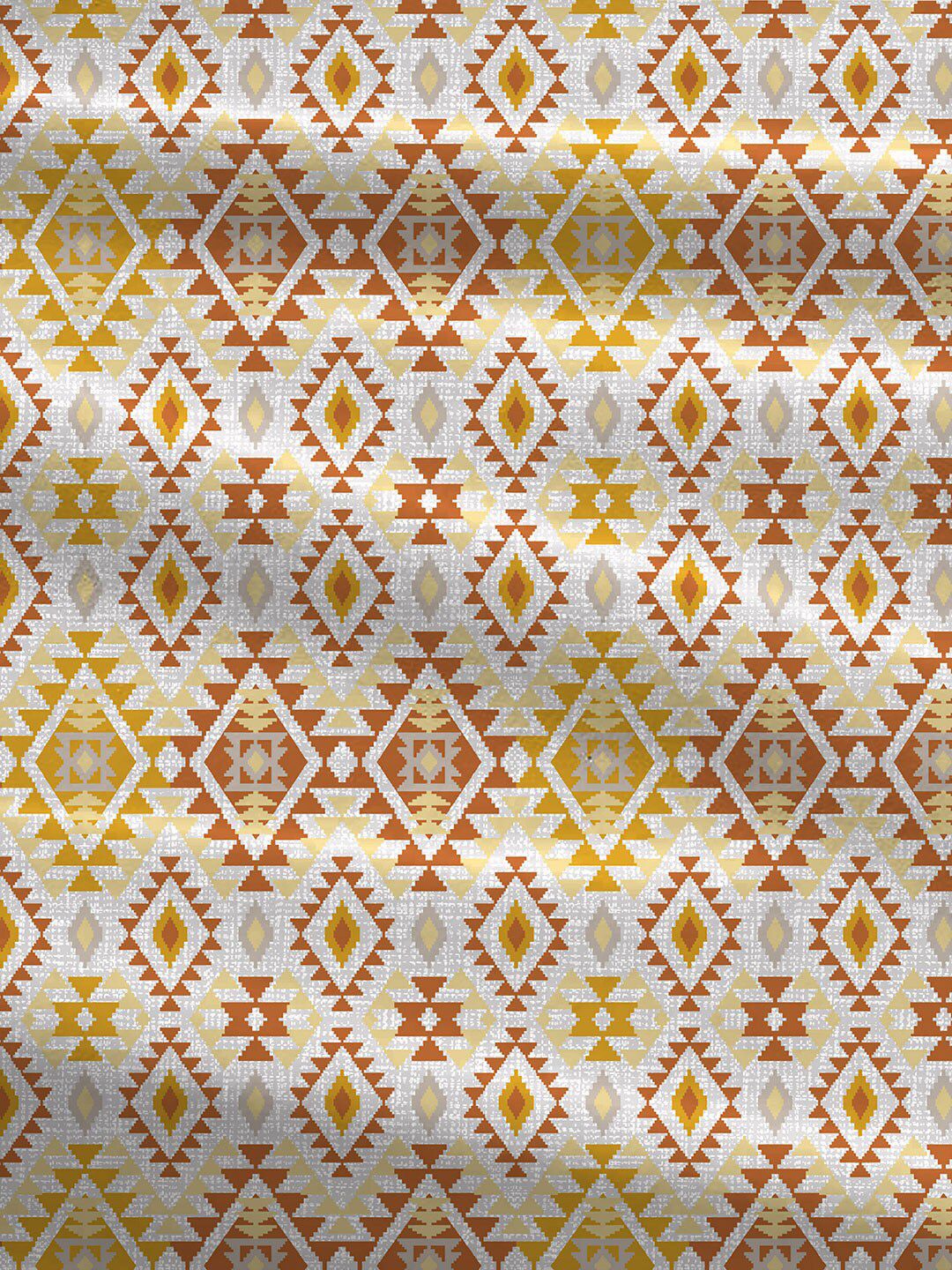 MYTRIDENT Yellow Urban Comfort Flat 144TC Queen Cotton 1 Bedsheet with 2 Pillow Covers