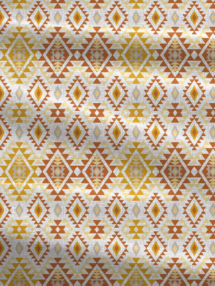 MYTRIDENT Yellow Urban Comfort Flat 144TC Queen Cotton 1 Bedsheet with 2 Pillow Covers