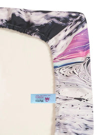 Myntra Elegant Homes Pelbagai Warna & Watak Kartun Hitam 400 TC Cadar Katil King dengan 2 Sarung Bantal