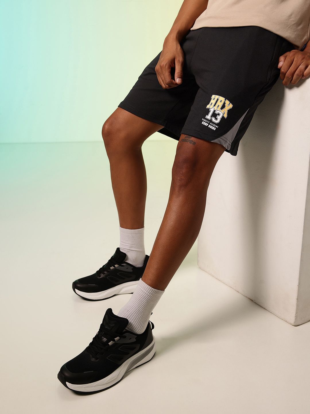 HRX by Hrithik Roshan Men Typography Printed Lifestyle Regular Shorts