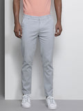 The Indian Garage Co Men Blue Slim Fit Chinos Trousers