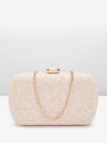Lino Perros Women Floral Textured Party Box Clutch