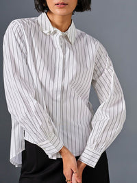 AND Striped Cotton Shirt Style Top