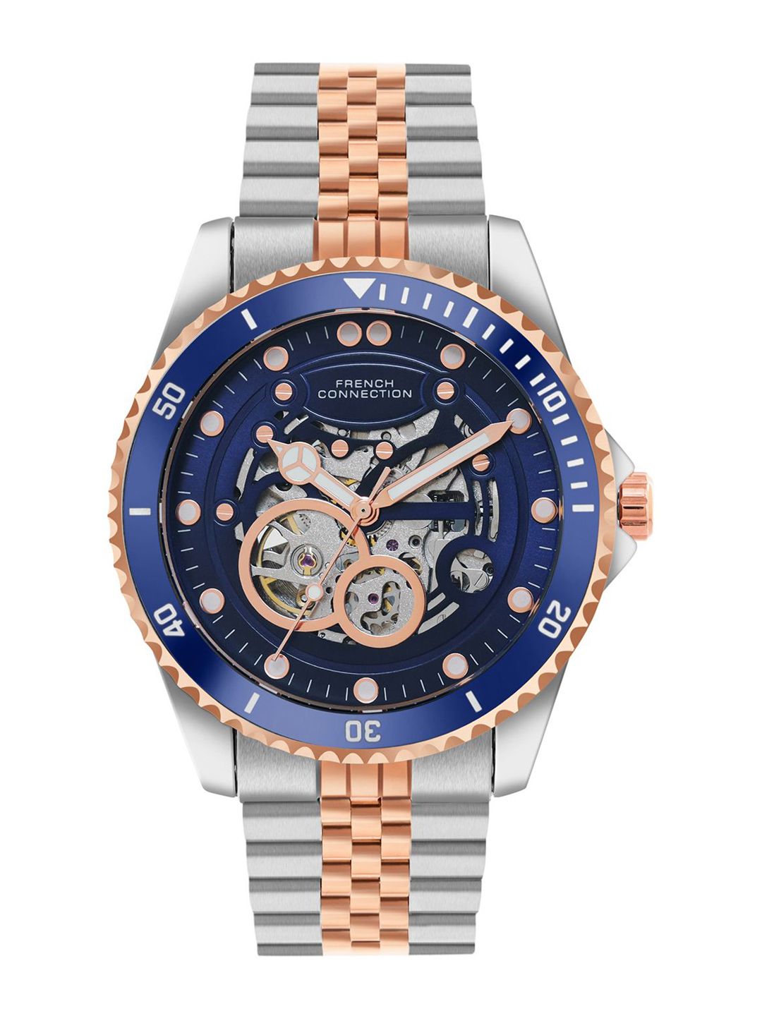 French Connection Men Skeleton Dial  Analogue Automatic Motion Watch FCA19URTM