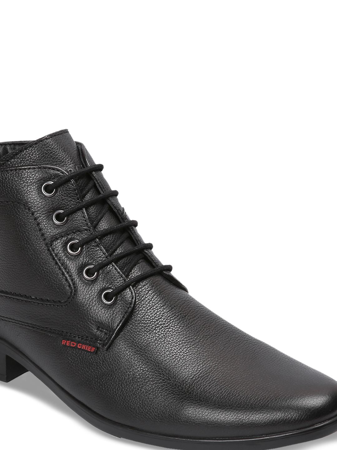 Red Chief Men Black Formal Leather Boots