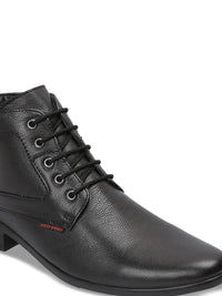 Red Chief Men Black Formal Leather Boots