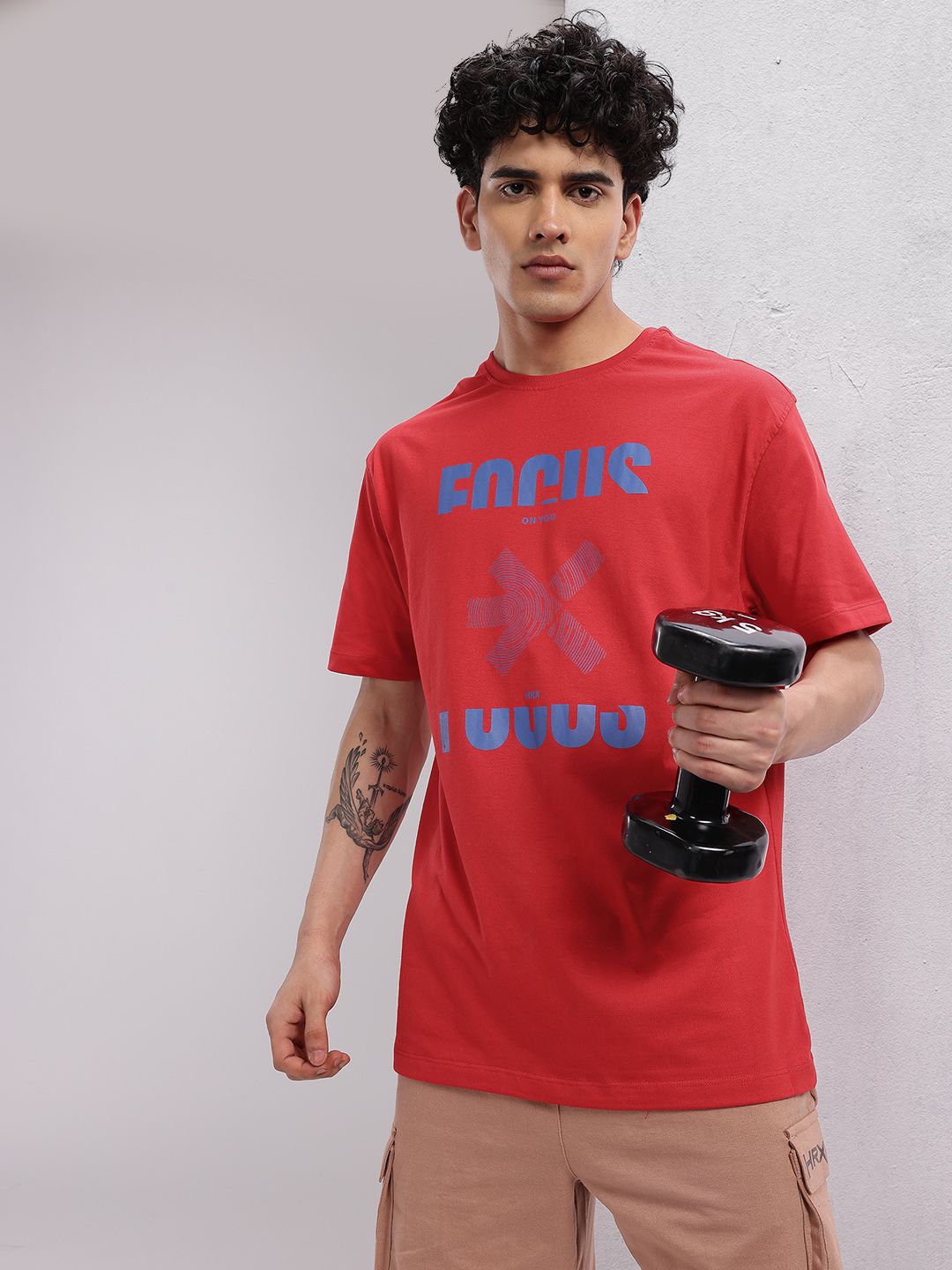 HRX by Hrithik Roshan Men Printed Training T-shirt