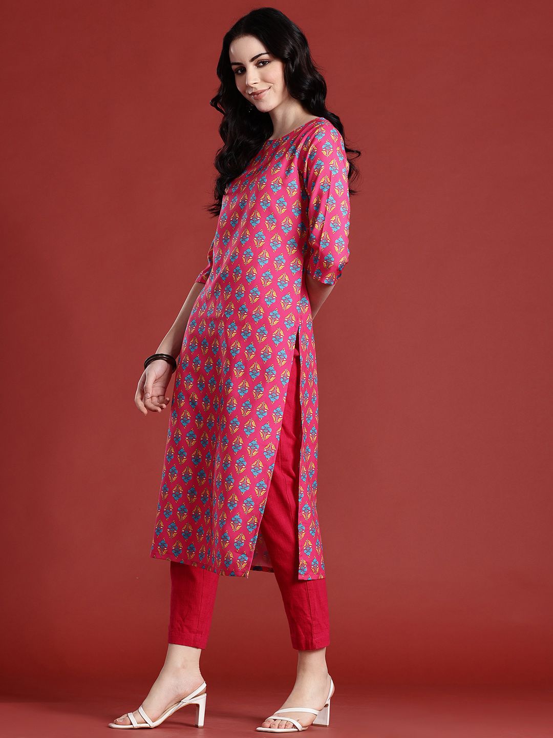 Anouk Ethnic Motifs Printed Kurta