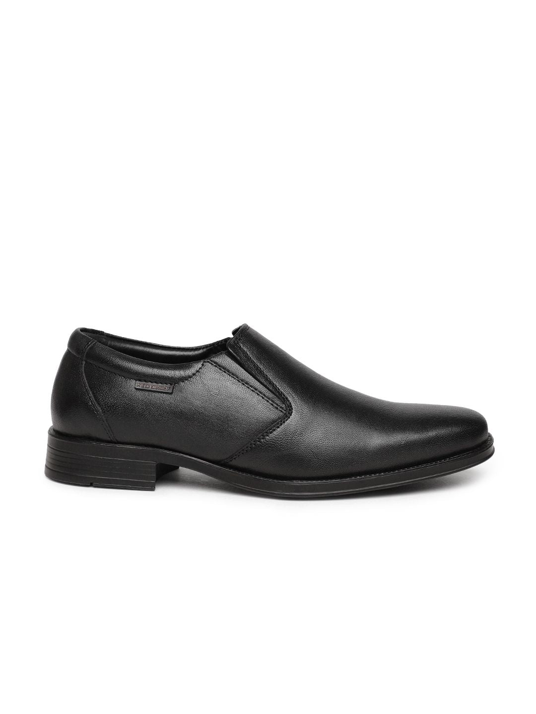 Red Chief Men Black Leather Semiformal Slip-Ons