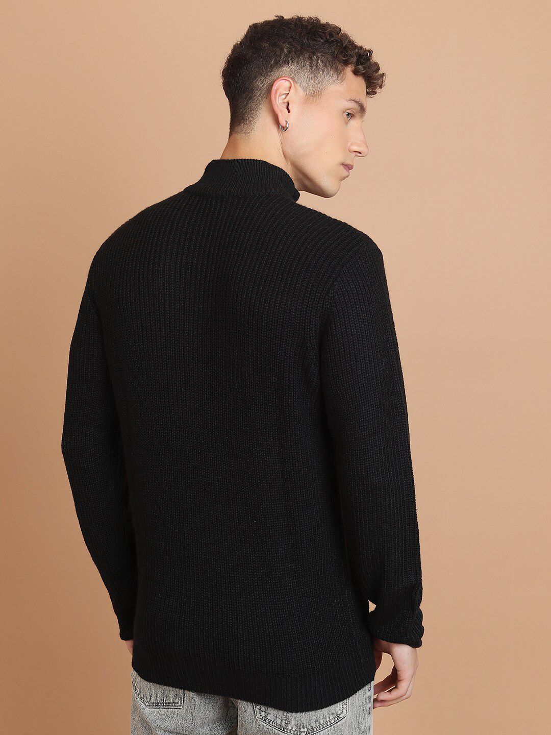 HIGHLANDER Cable Knit Long Sleeves Acrylic Pullover