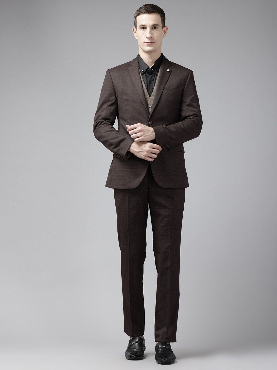 Park Avenue Super Slim Fit 3 Piece Formal Suit