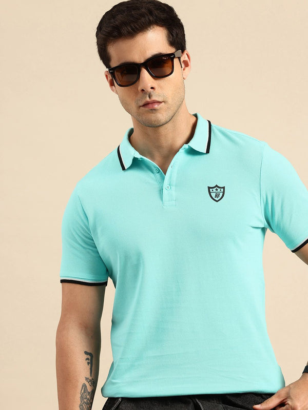 Being Human Polo Collar Pure Cotton T-shirt