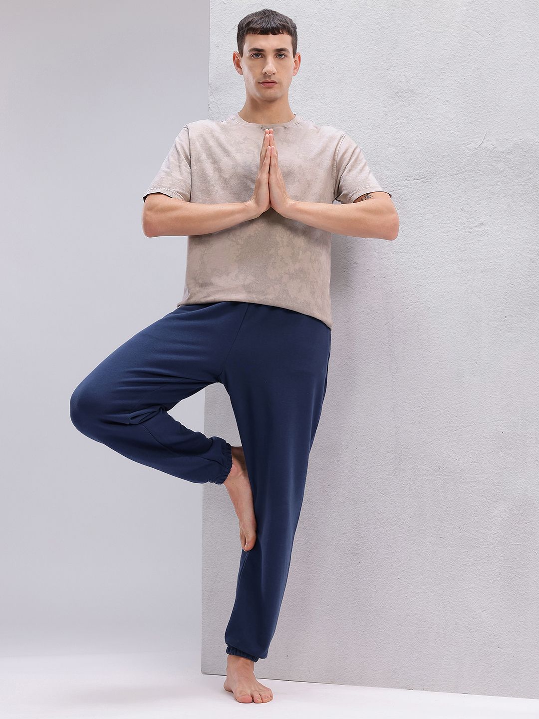 HRX by Hrithik Roshan Washed Pure Cotton Yoga T-shirt