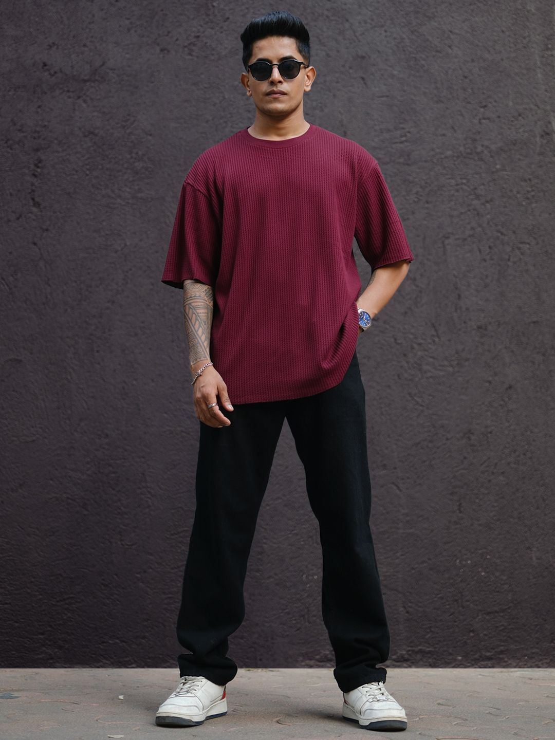 Powerlook Round Neck Short Sleeves Cotton T-shirt