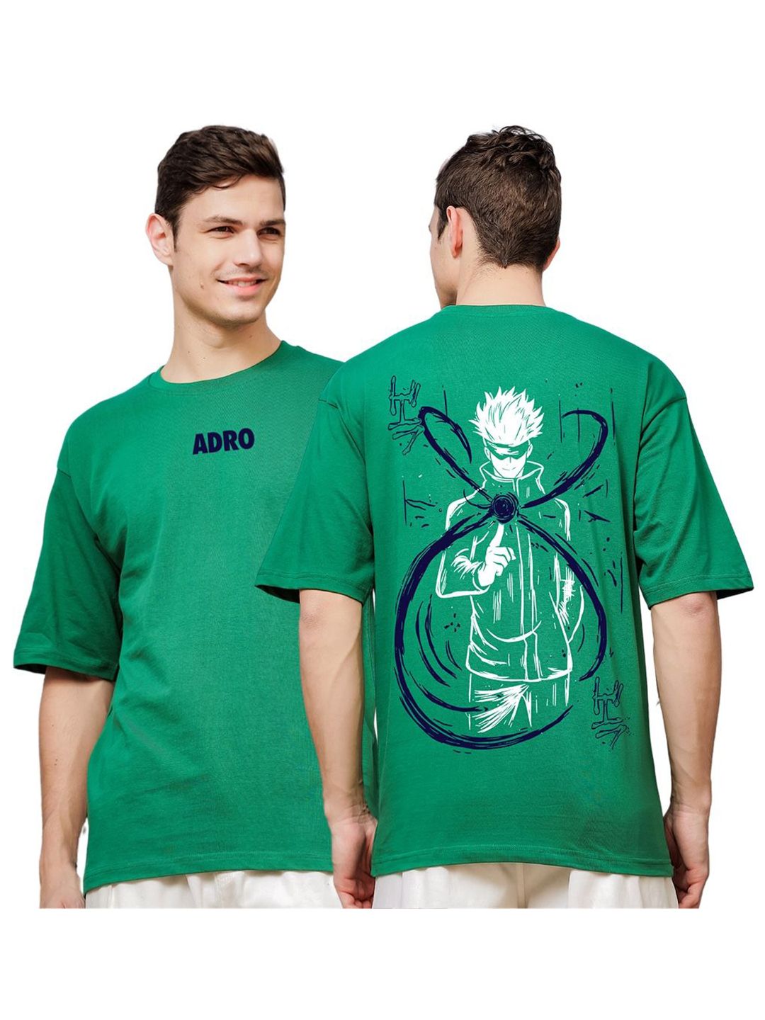 ADRO Men Printed Applique T-shirt