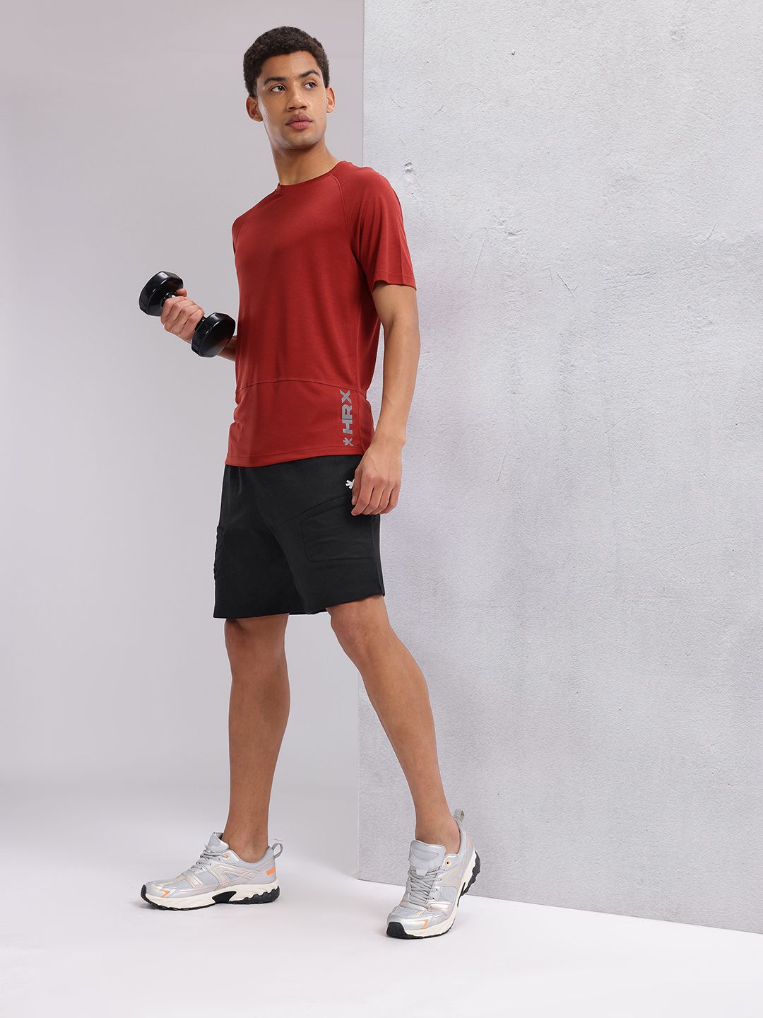 HRX by Hrithik Roshan Men Iron Tribe Training or Gym Sports Shorts