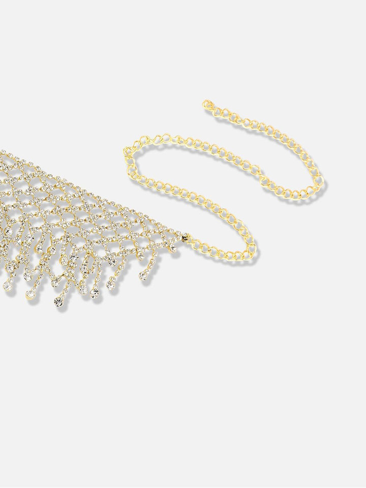 Kalung Parti Pereka Designer Stone-Plated Silver Stone