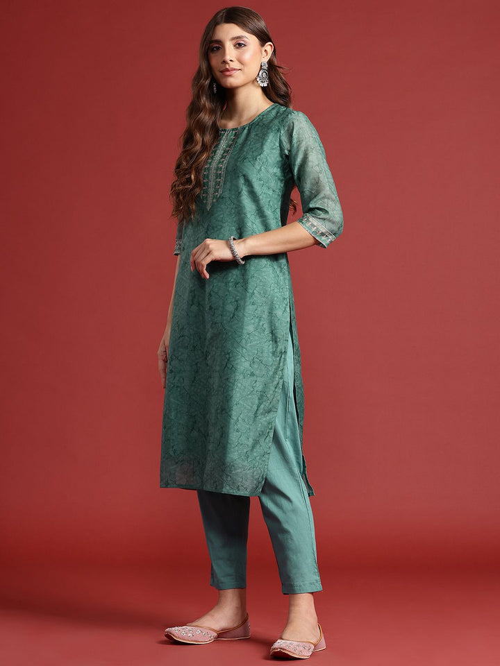 Anouk Indie Prints Kurta with Trousers & Dupatta