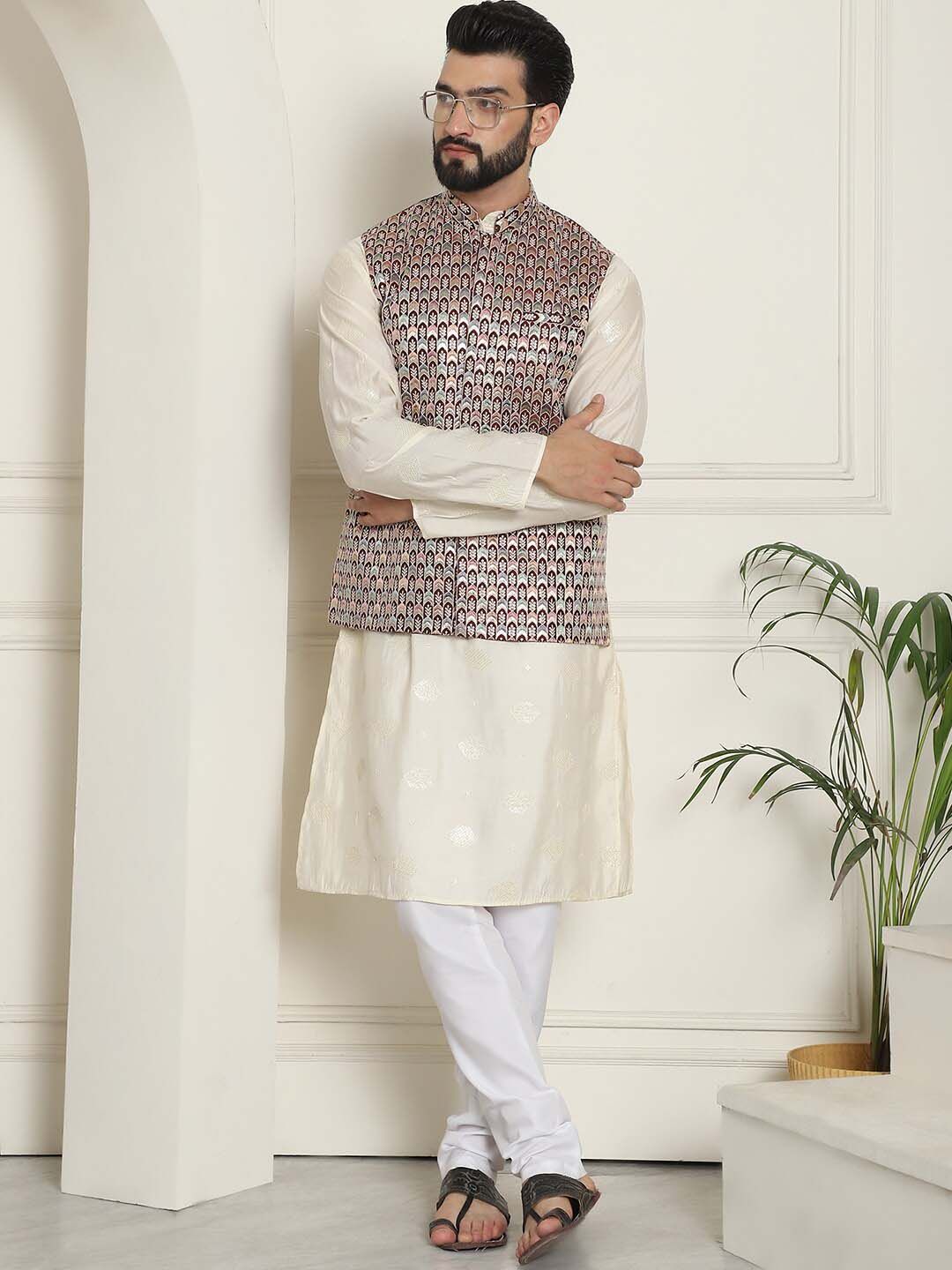SOJANYA Jaket Nehru Sulam Lelaki