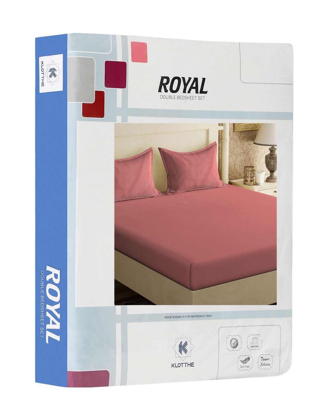 KLOTTHE Rust 300TC Double King Bedsheet With 2 Pillow Covers