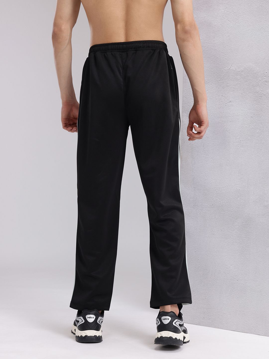 HRX by Hrithik Roshan Men Contrast Taping Rapid-Dry Running Track Pants