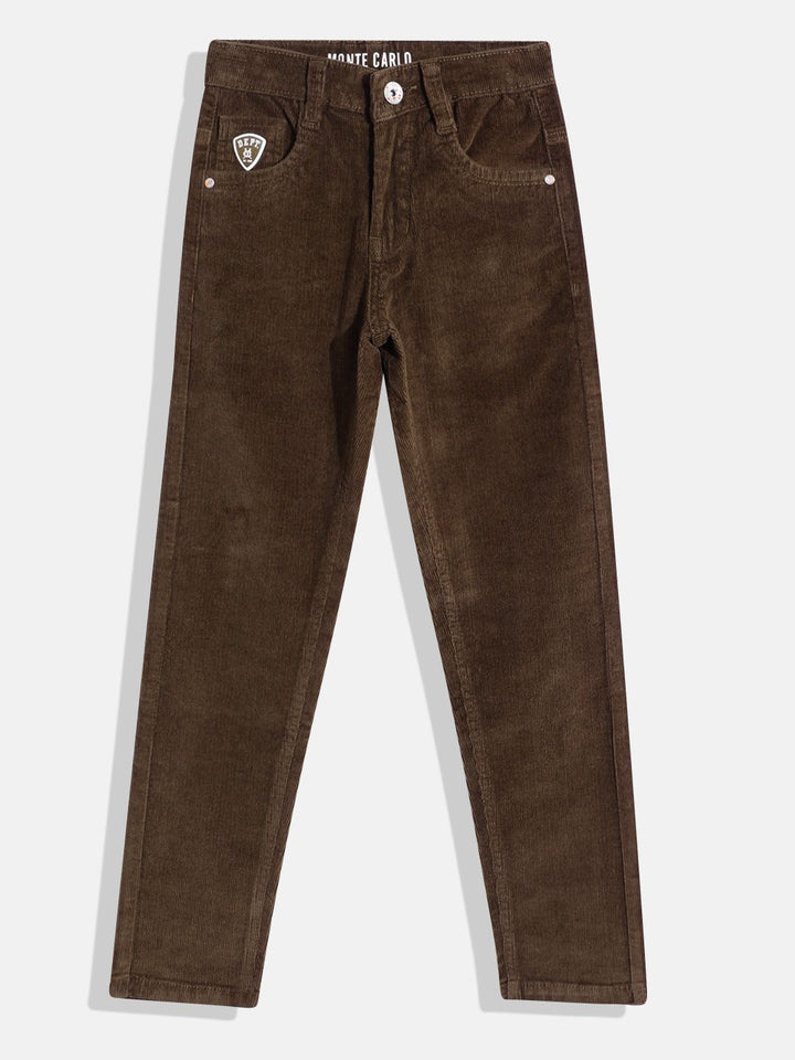 Monte Carlo Boys Slim Fit Corduroy Trousers