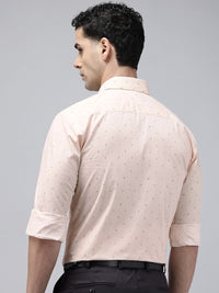 Park Avenue Slim Fit Opaque Micro Ditsy Printed Pure Cotton Formal Shirt