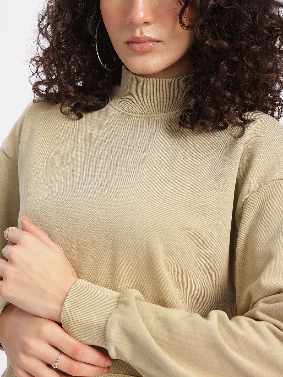 DressBerry Terry Drop-Shoulder Relaxed Sweatshirt