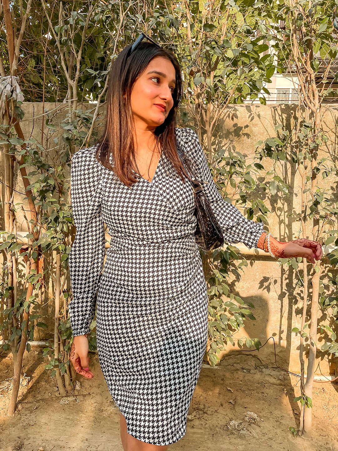 CHIC BY TOKYO TALKIES Women Stylish Black Geometric Dress