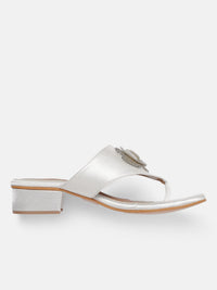 DressBerry Embellished Comfort Sandals with Floral Accent
