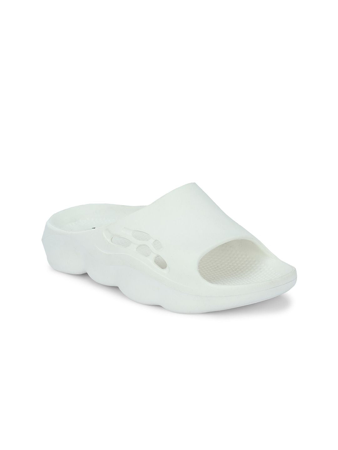 HRX by Hrithik Roshan Men White Rubber Sliders