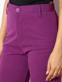 SASSAFRAS worklyf Women High-Rise Bootcut Trousers