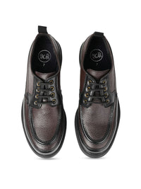 MONKSTORY Men Black Printed Textured Lace-ups PU Sneakers