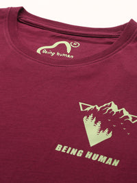 Being Human Pure Cotton T-shirt with Minimal Print