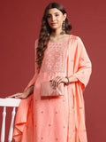 Anouk Indie Florals Embroidered Kurta with Trousers & Dupatta
