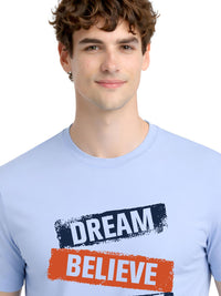 ADRO Men Typography Printed T-shirt