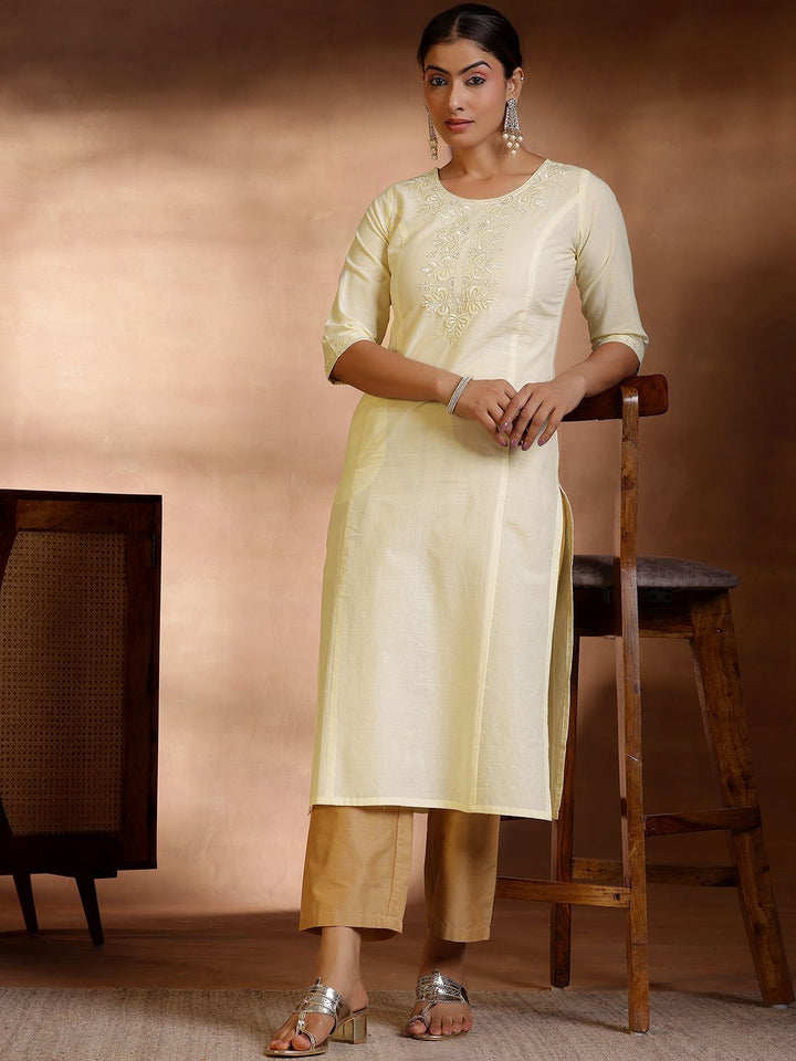 Libas Women Floral Yoke Design Kurta