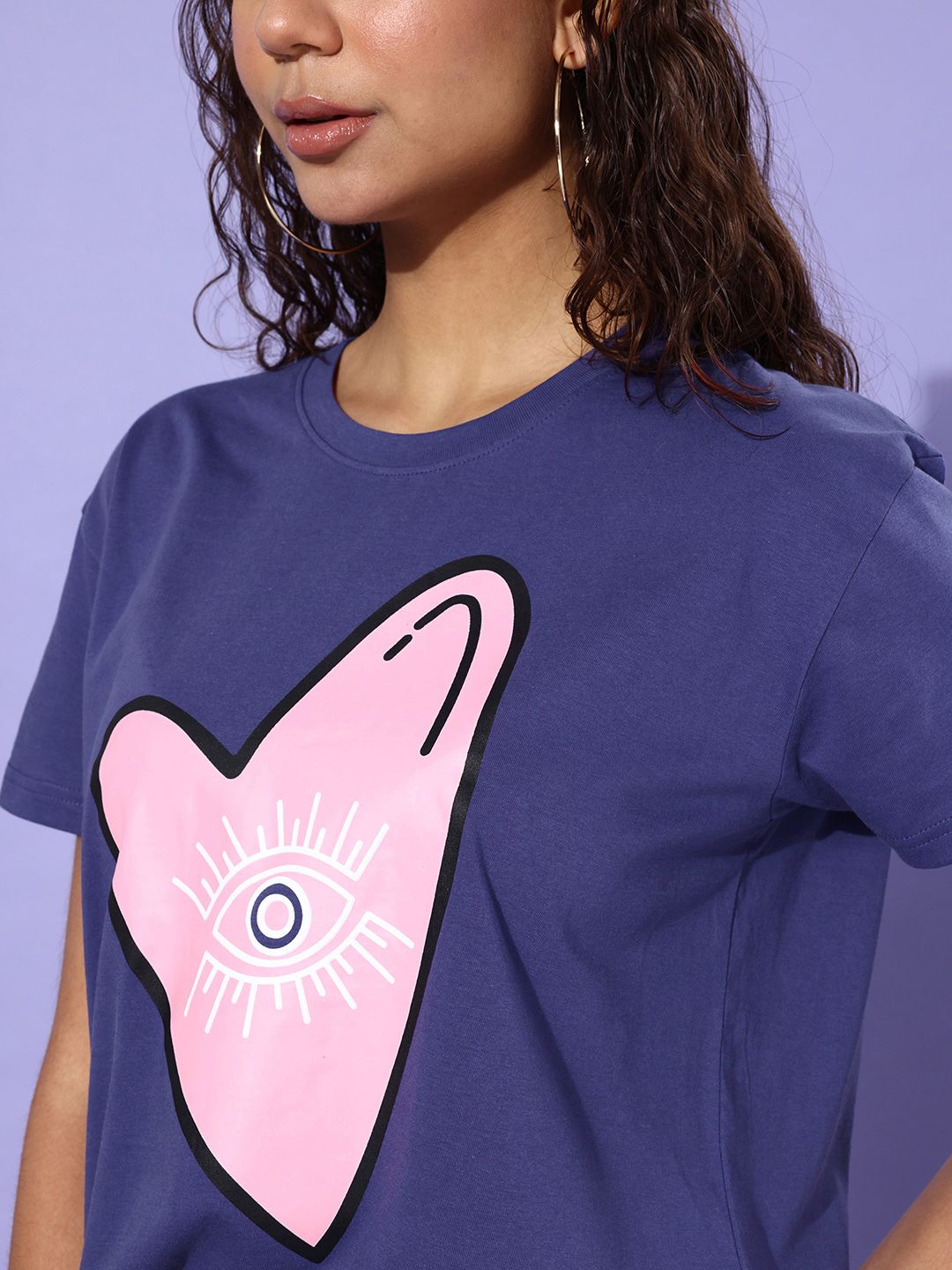 DILLINGER Women Printed Pure Cotton Boxy T-shirt