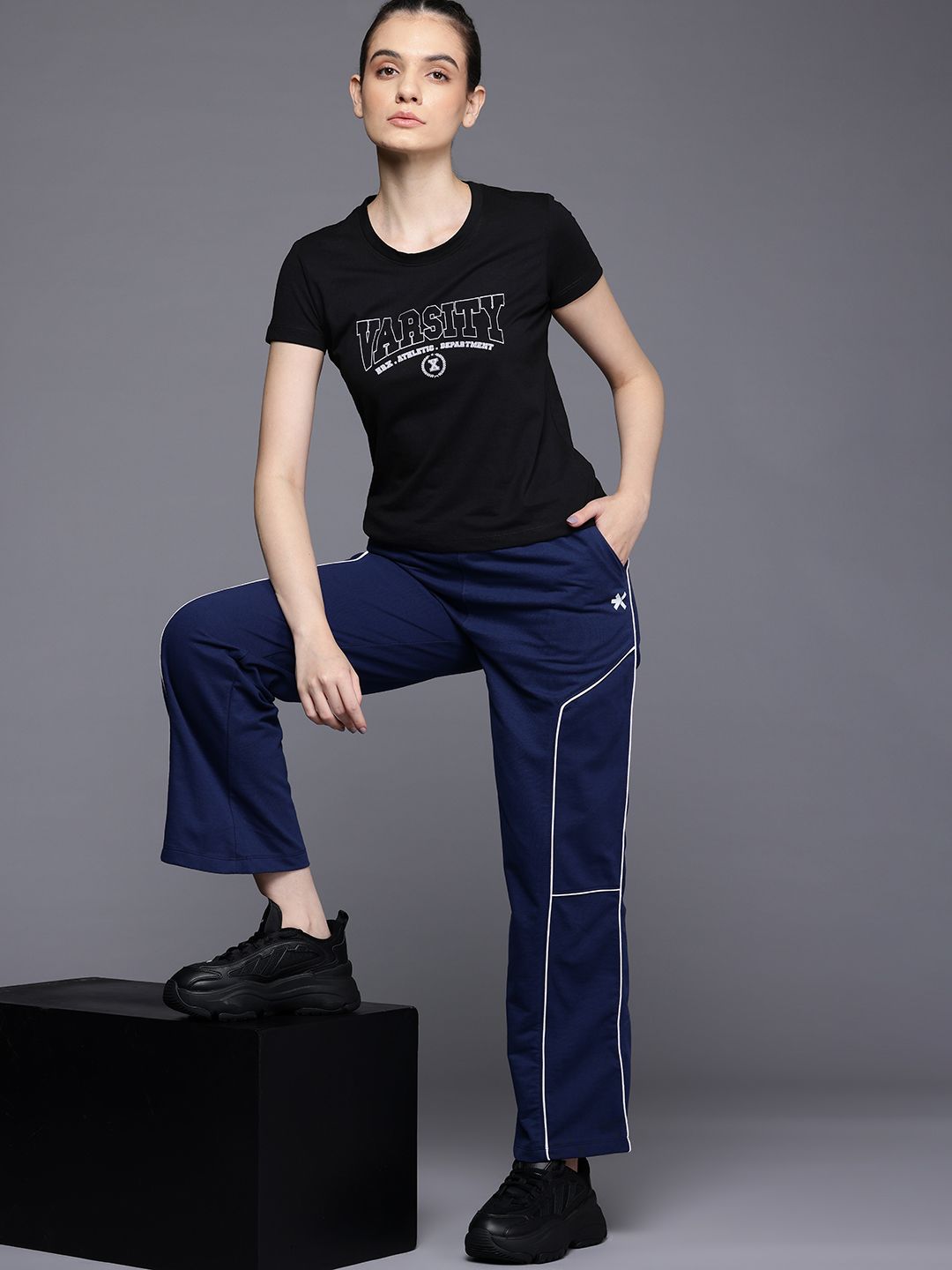 HRX by Hrithik Roshan Varsity Print Lifestyle T-shirt