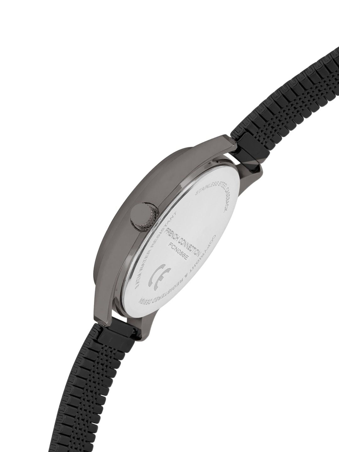 French Connection Men Textured Stainless Steel Analogue Watch FCN056E