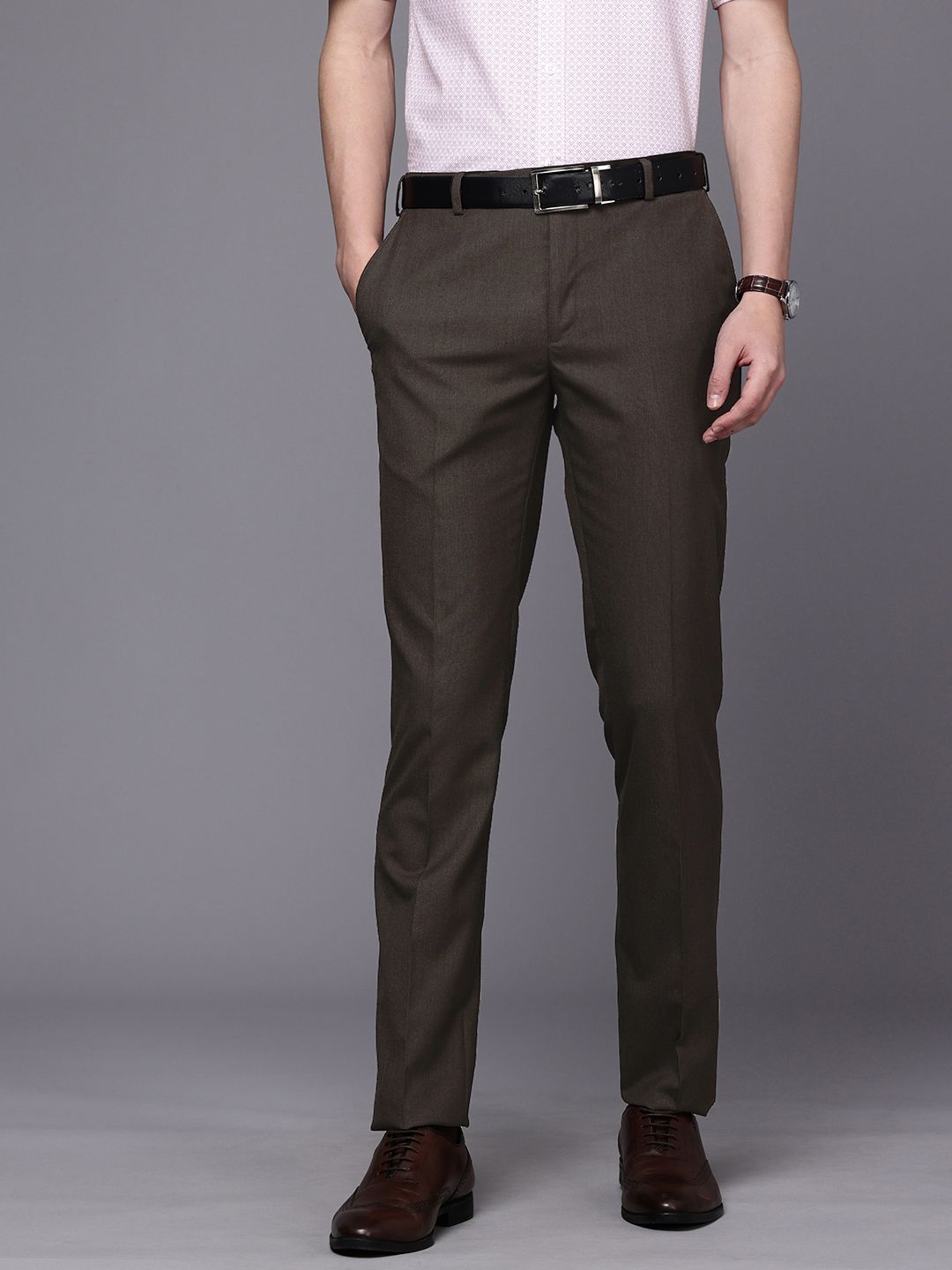 Raymond Men Slim Fit Formal Trousers