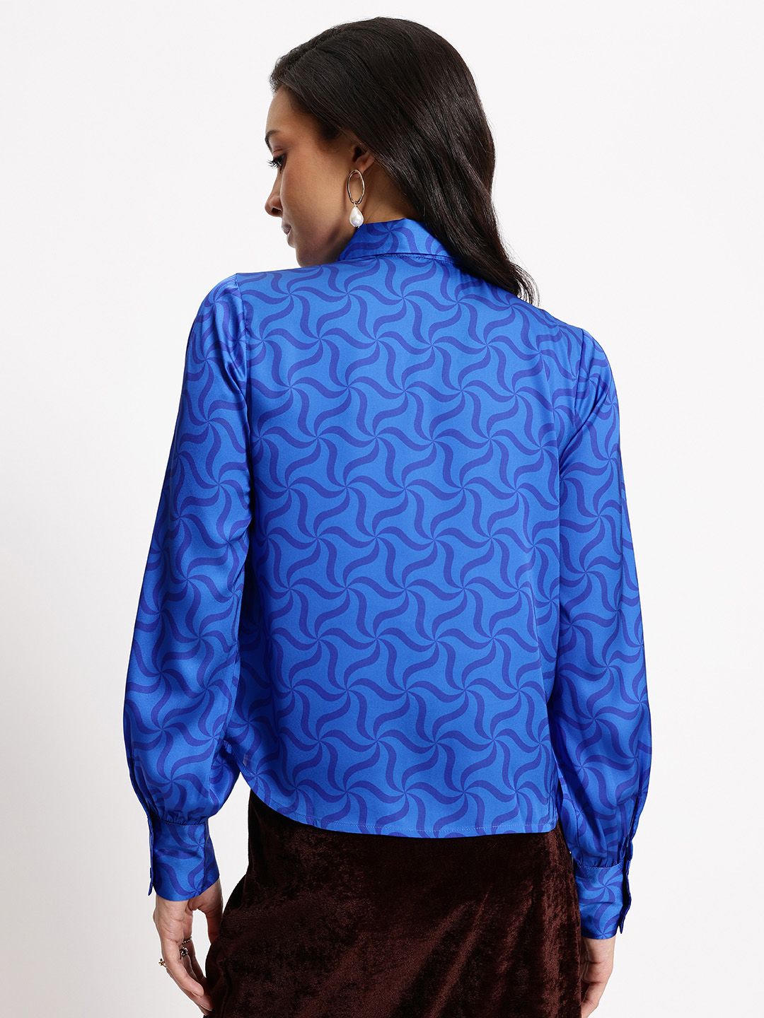 DressBerry Abstract Madness The 70s Edit Shirt Style Top