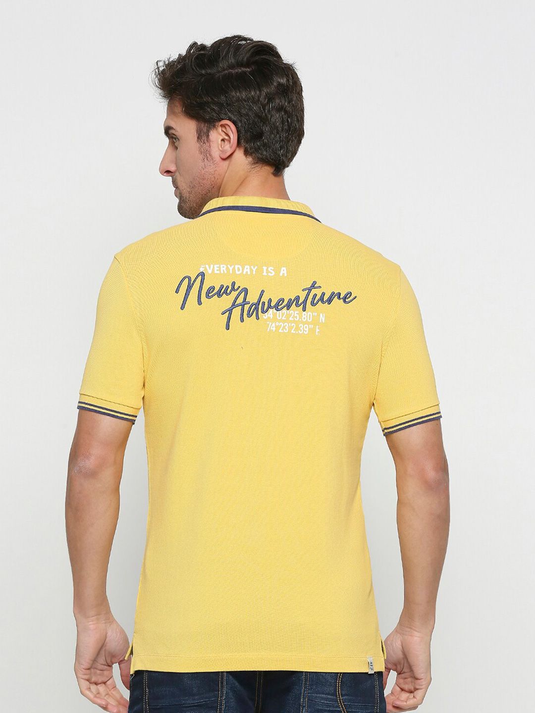 Being Human Typography Printed Polo Collar T-shirt