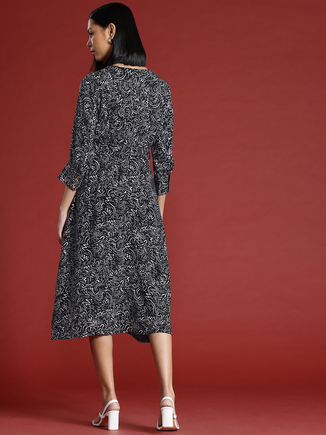 all about you Print Midi Dress
