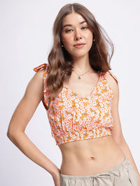 DressBerry Wildflower Fantasy Smocked Crop Top